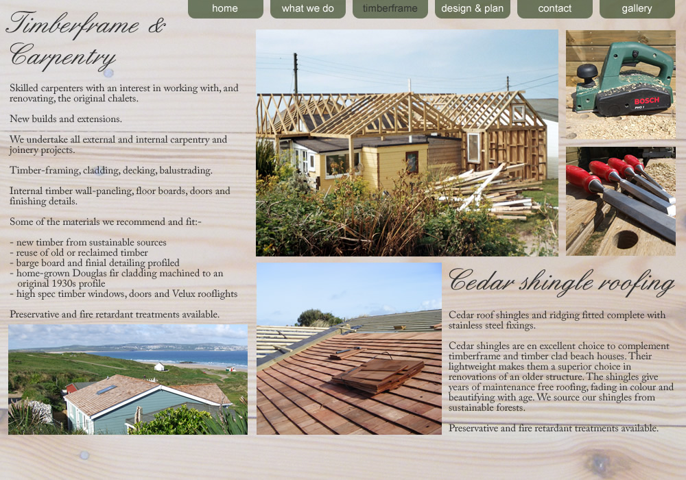 timberframe & carpentry page for towans timberframe