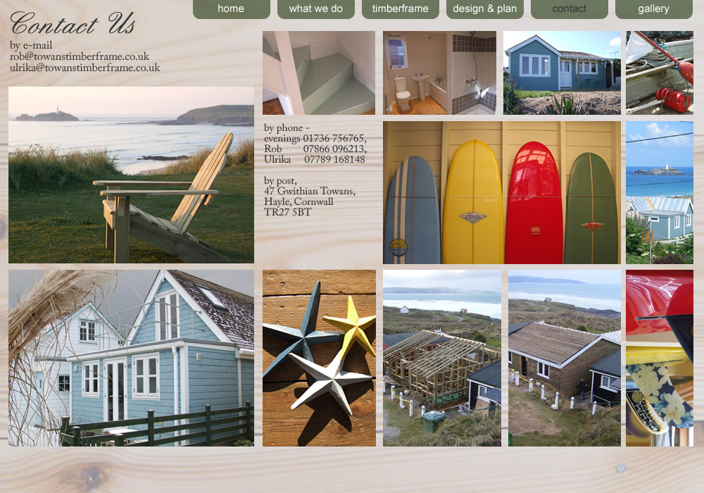 contact page for towans timberframe